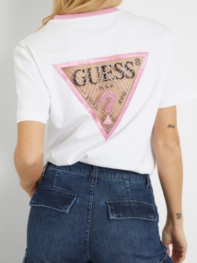 CAMISETA GUESS MUJER MESH TRIANGLE